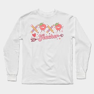 Teacher Valentine T Shirt Valentine T shirt For Women Long Sleeve T-Shirt